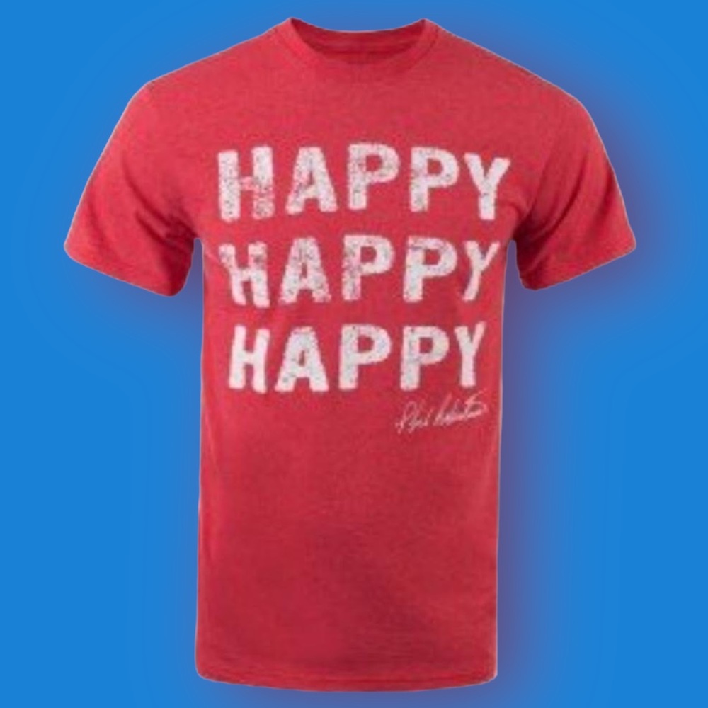 Happy Happy Happy Red Tee Shirt